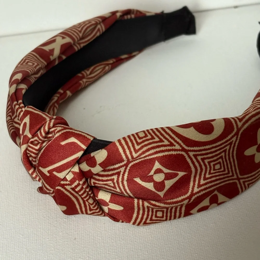 Fashion Red and Cream Headband